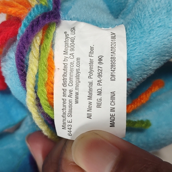 ✓My Little Pony Sparkle Rainbow Dash Plush fairycore Lovey stuffed animal 9in - Picture 12 of 17